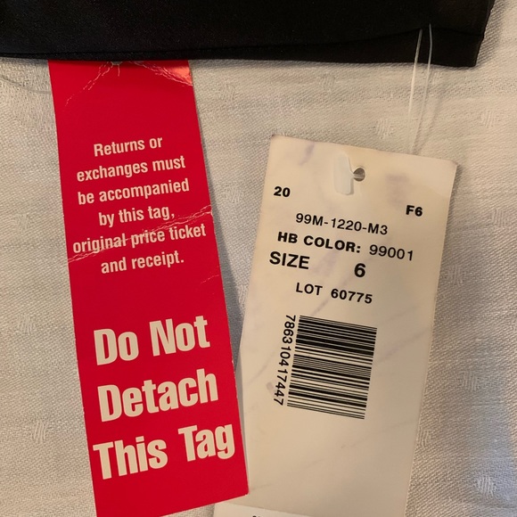 Black satin v-neck fit and flare sleeveless long dress. NWT - Picture 9 of 9